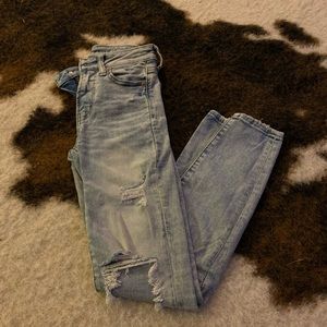 AE distressed skinny jeans